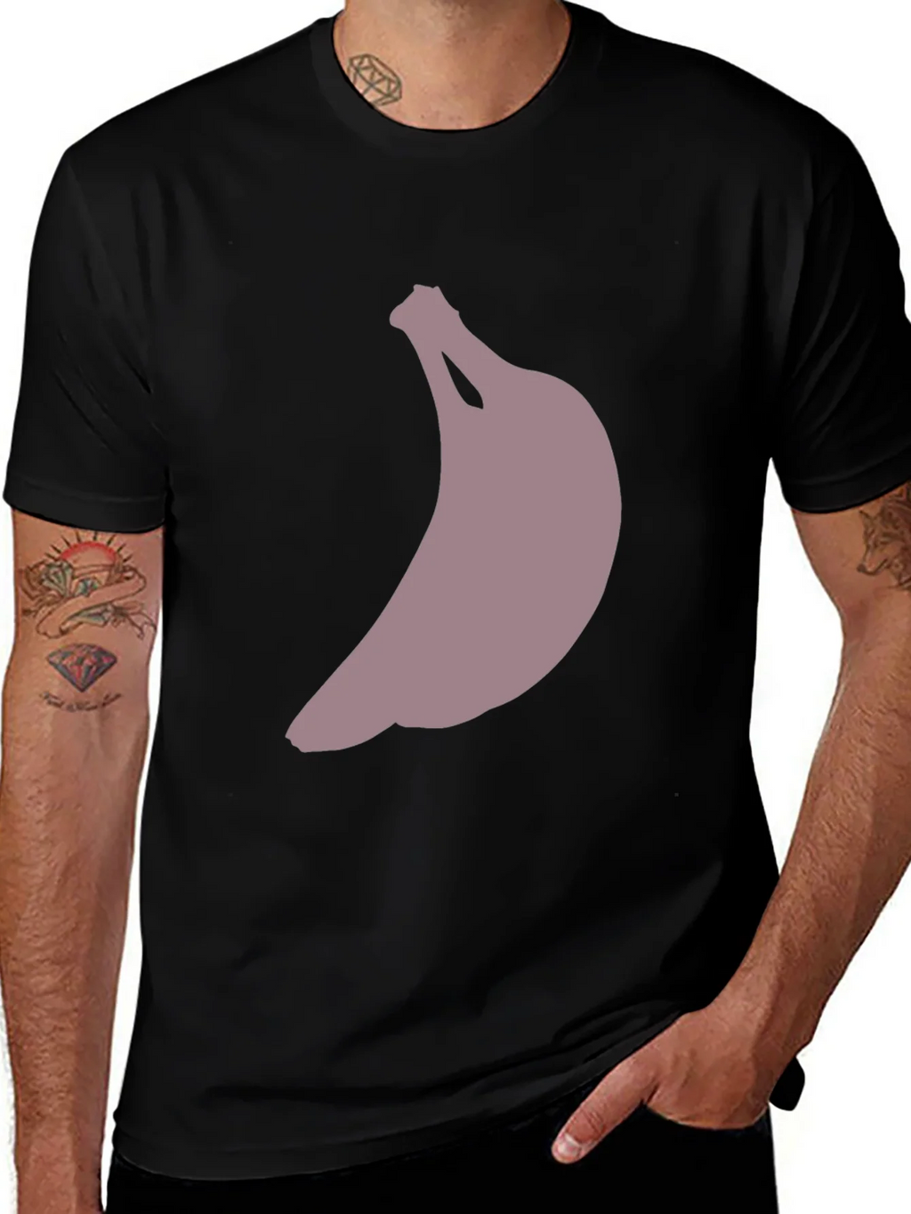 Banana Graphic Print Mens T-Shirt product image 1