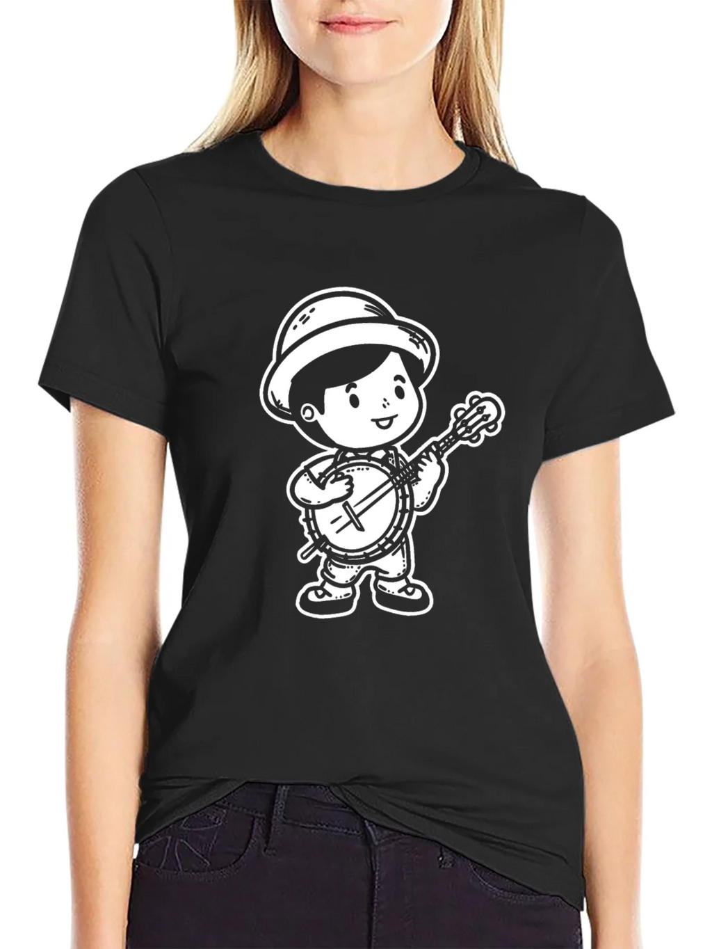 Banjo Boy T-Shirt - Black Cotton Tee product image 2