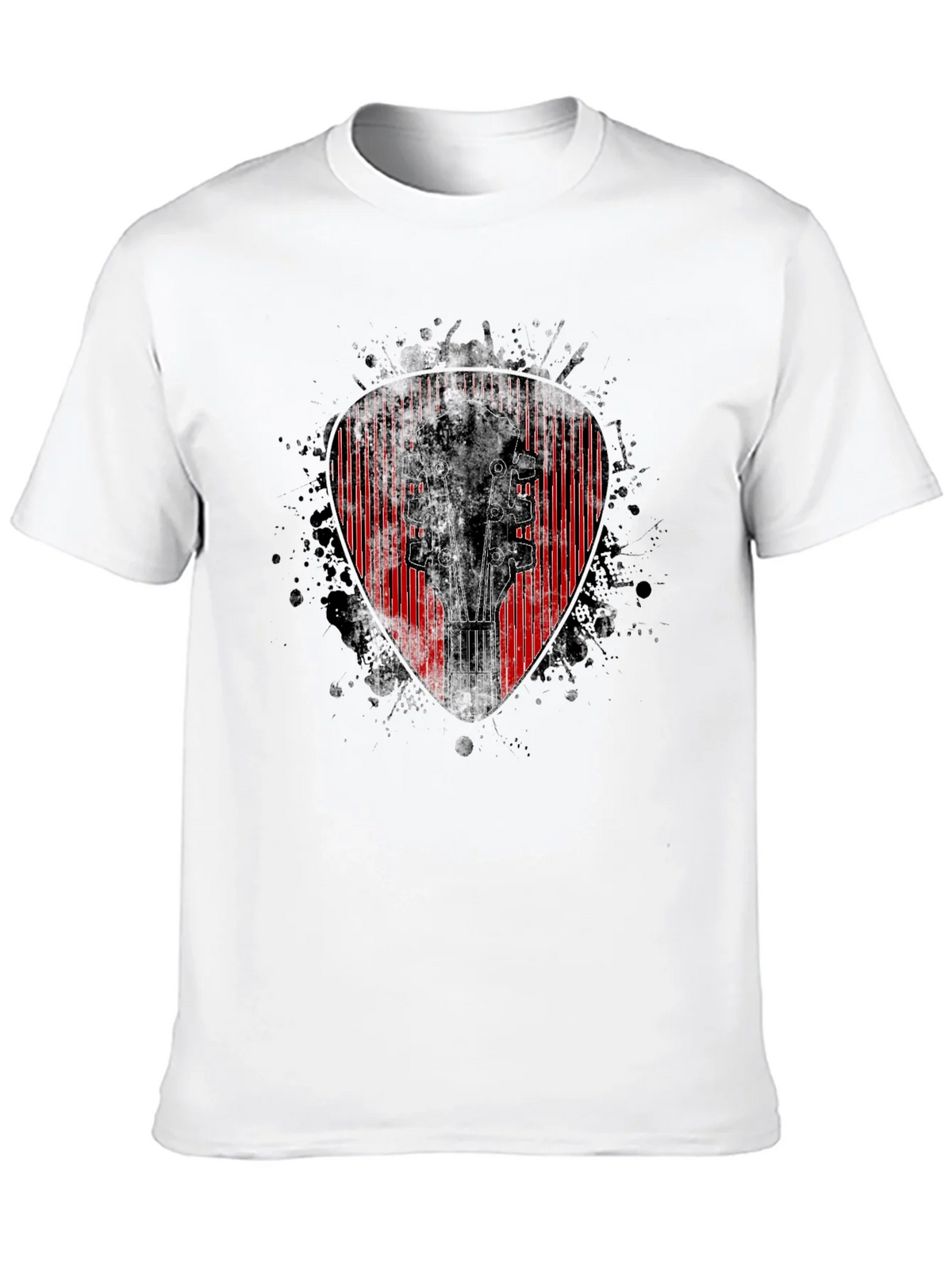 Guitar Pick Headstock Graphic T-Shirt product image 5