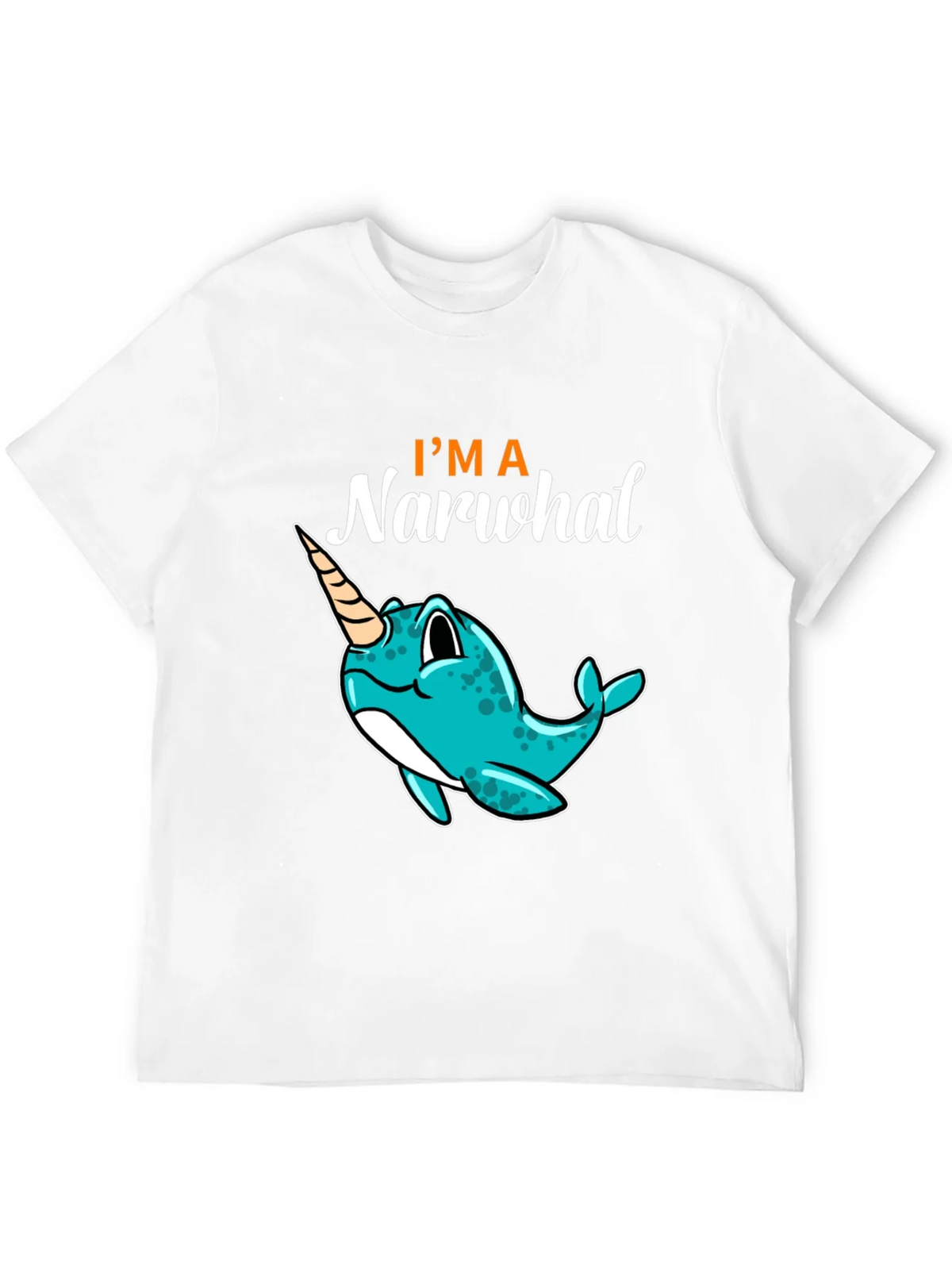 Im a Narwhal Black T-Shirt - Unique Graphic Tee product image 11