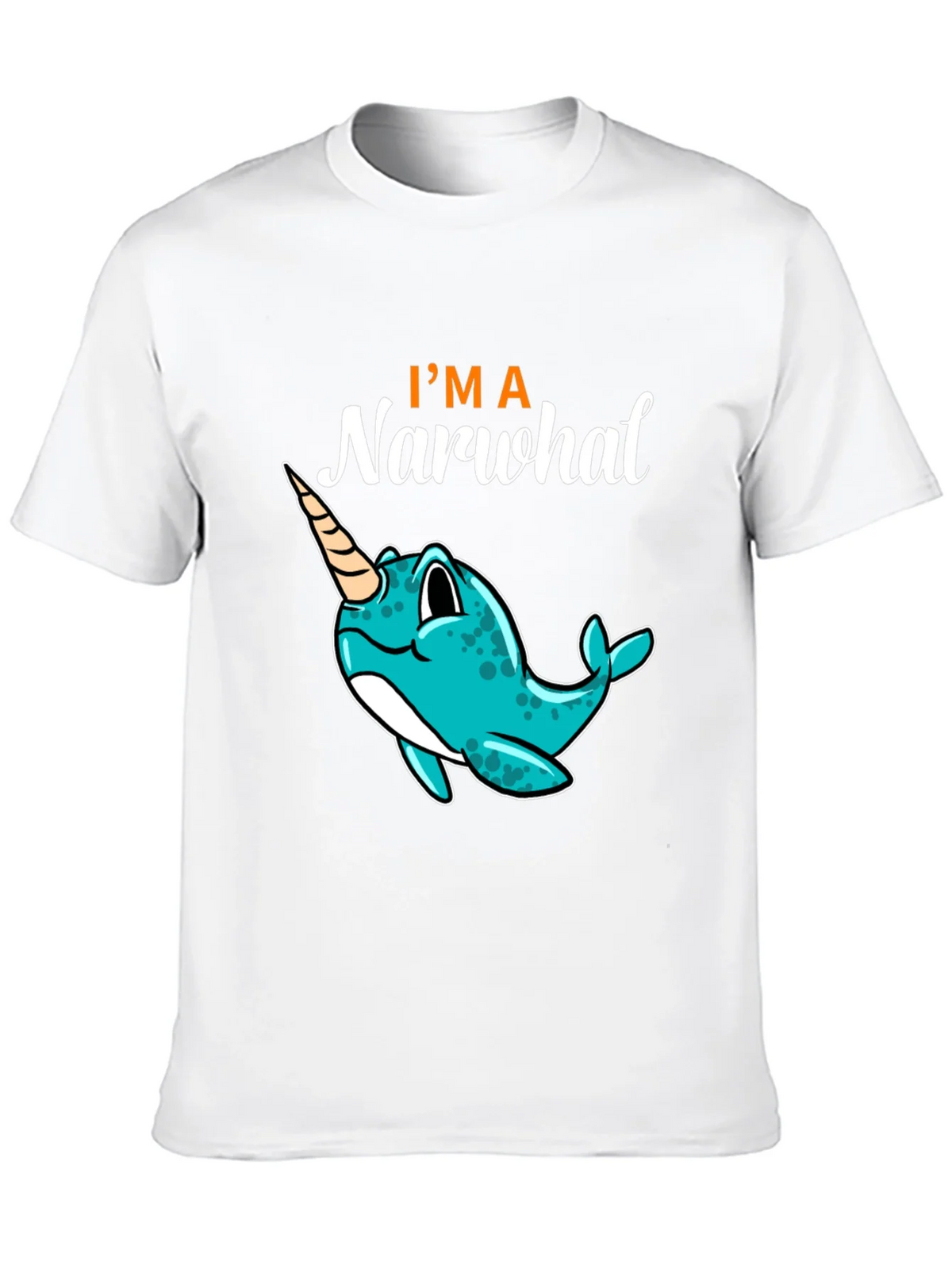 Im a Narwhal Black T-Shirt - Unique Graphic Tee product image 9