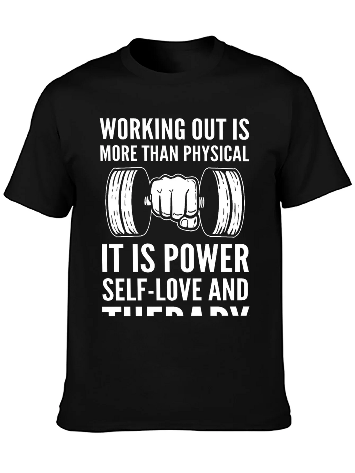 Workout Motivation T-Shirt - Power Self-Love & Therapy product image 3