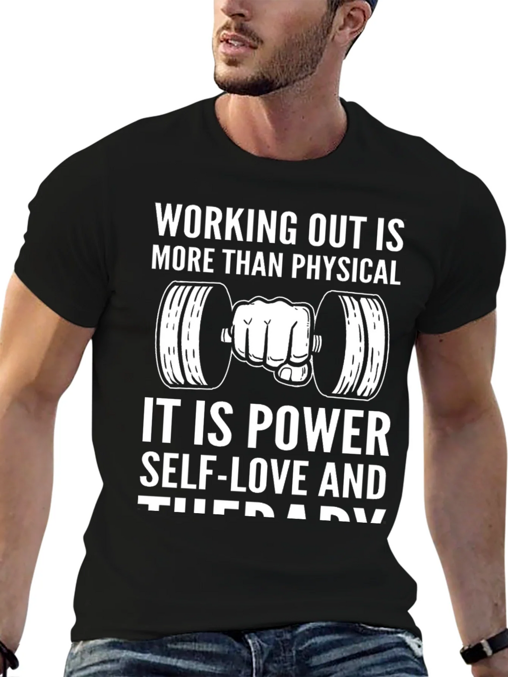 Workout Motivation T-Shirt - Power Self-Love & Therapy product image 6