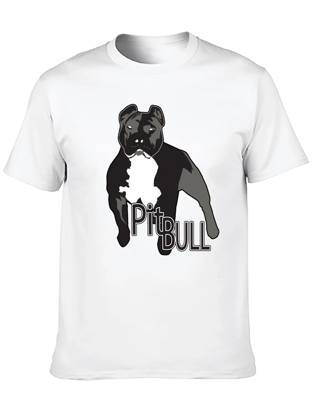 Pitbull Dog Graphic T-Shirt - Black product image 9