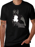 Pitbull Dog Graphic T-Shirt - Black product image 1