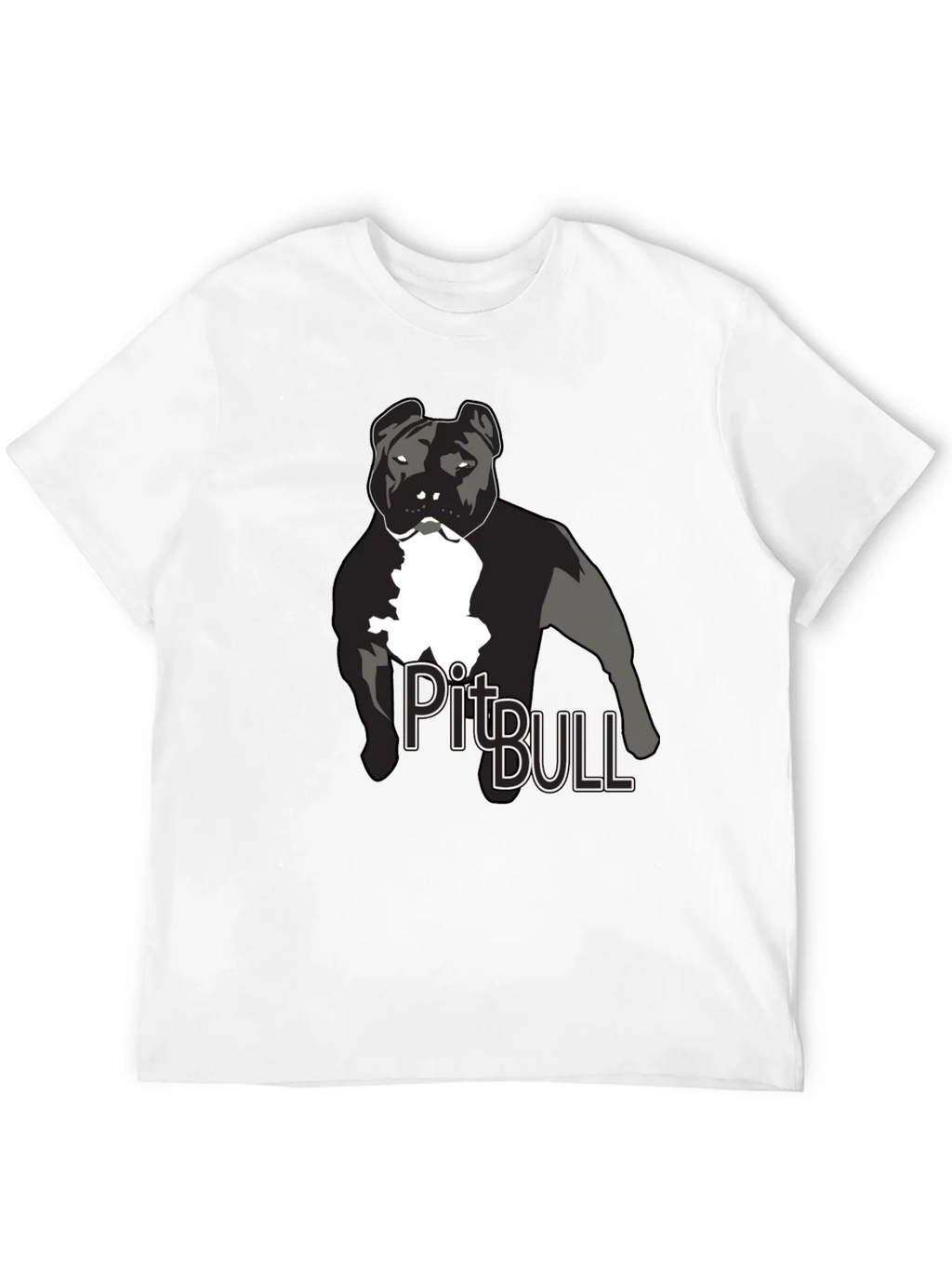 Pitbull Dog Graphic T-Shirt - Black product image 11