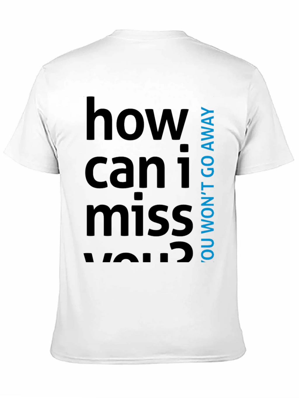 How Can I Miss You? Graphic Tee - Black Cotton T-Shirt product image 9