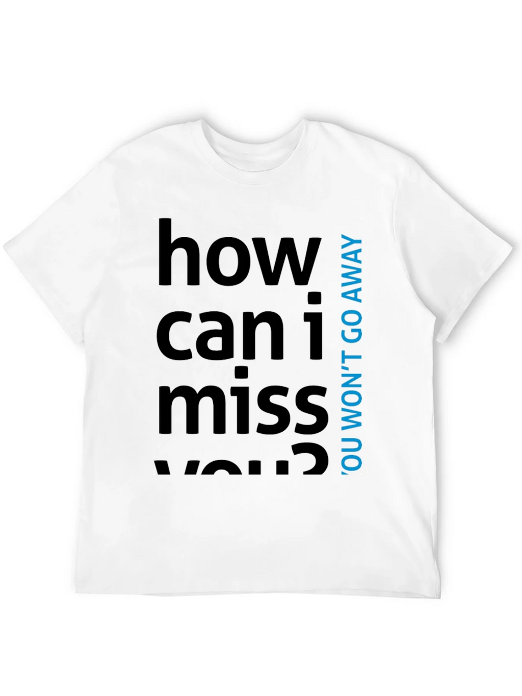 How Can I Miss You? Graphic Tee - Black Cotton T-Shirt product image 10