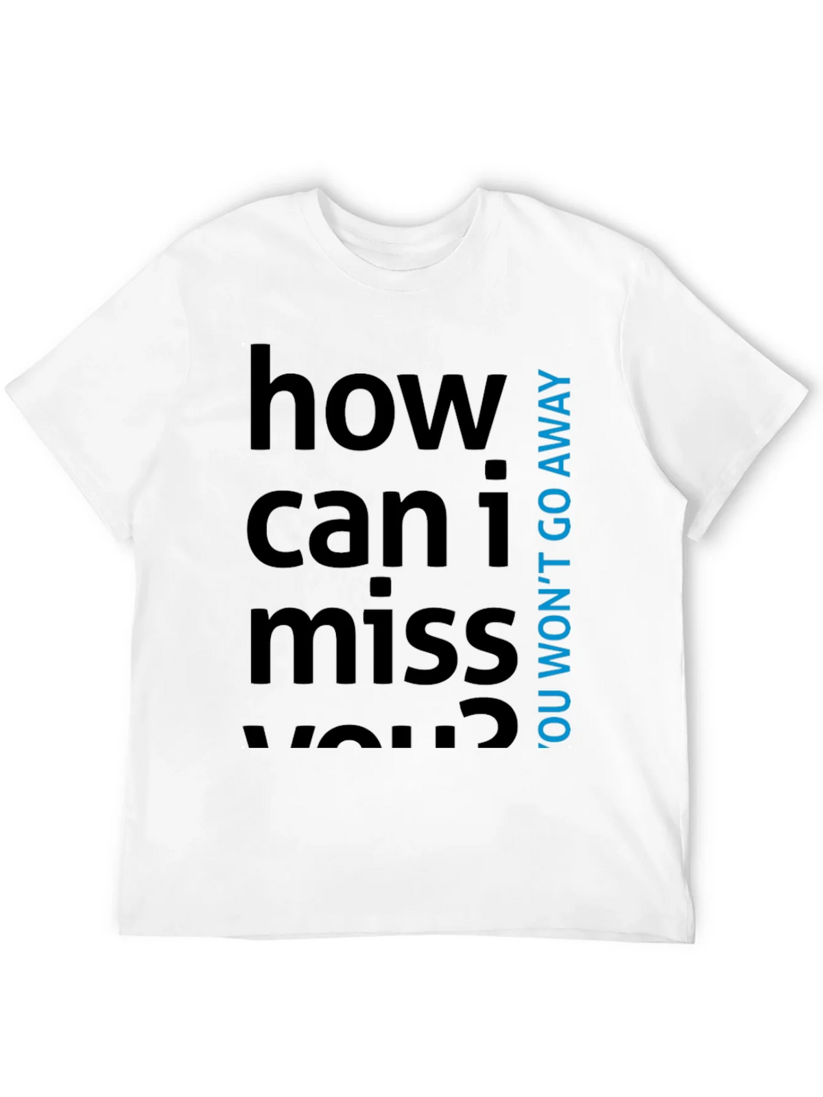 How Can I Miss You? Graphic Tee - Black Cotton T-Shirt product image 10