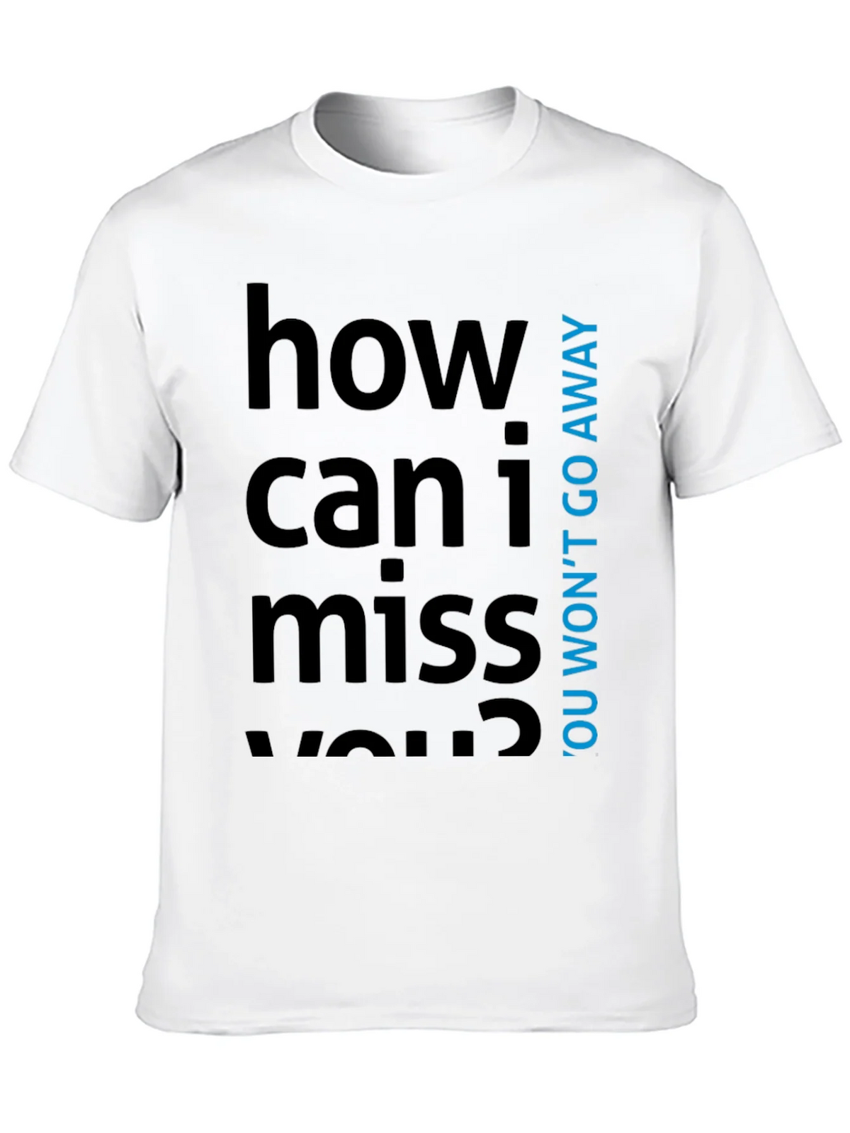 How Can I Miss You? Graphic Tee - Black Cotton T-Shirt product image 8