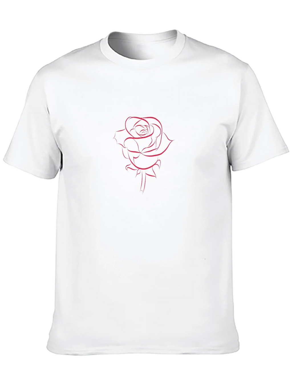 Rose Outline Graphic Tee - Stylish and Minimalist product image 9