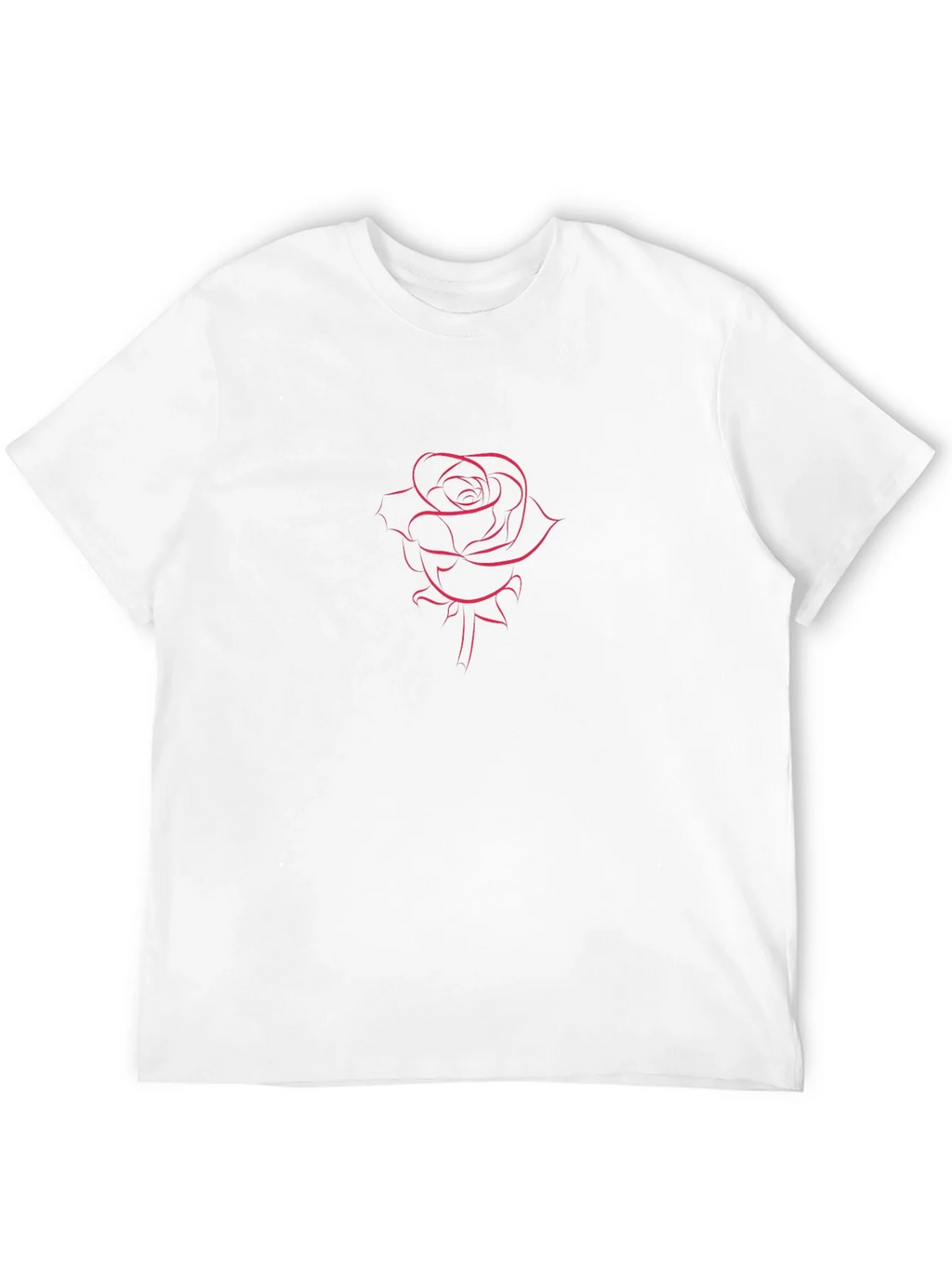 Rose Outline Graphic Tee - Stylish and Minimalist product image 11