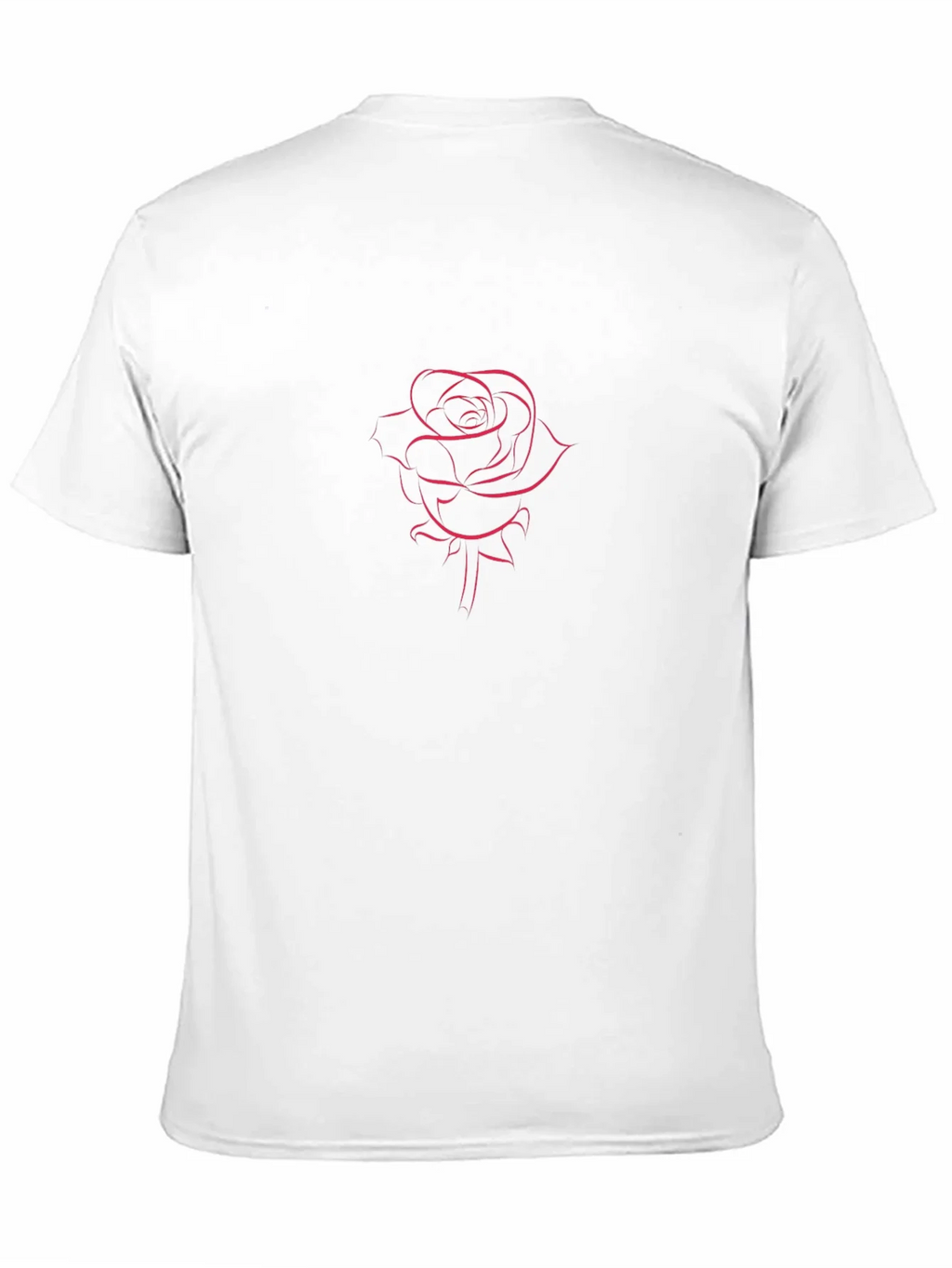 Rose Outline Graphic Tee - Stylish and Minimalist product image 10