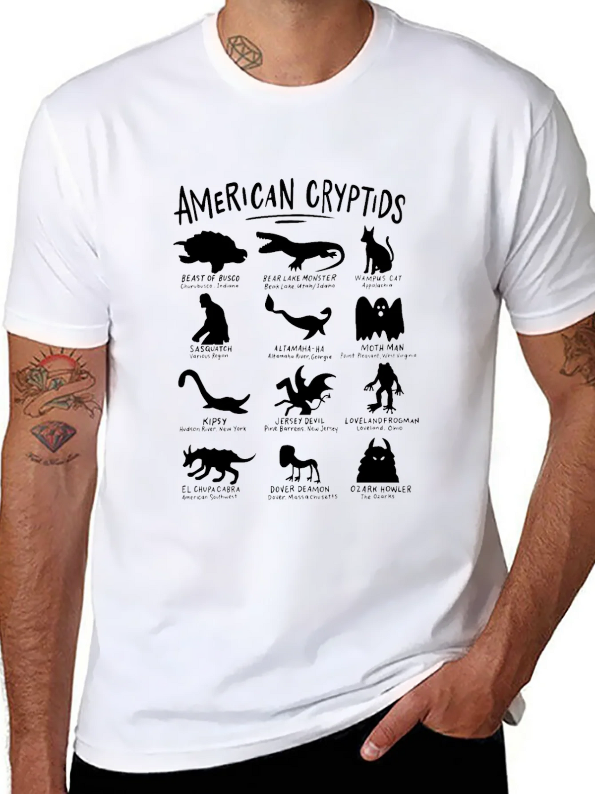American Cryptids Graphic T-Shirt product image 2