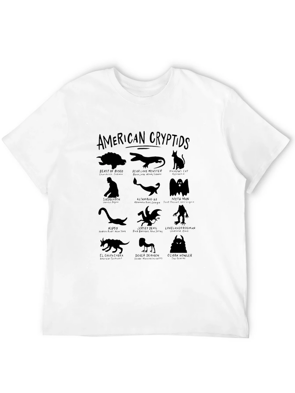 American Cryptids Graphic T-Shirt product image 4