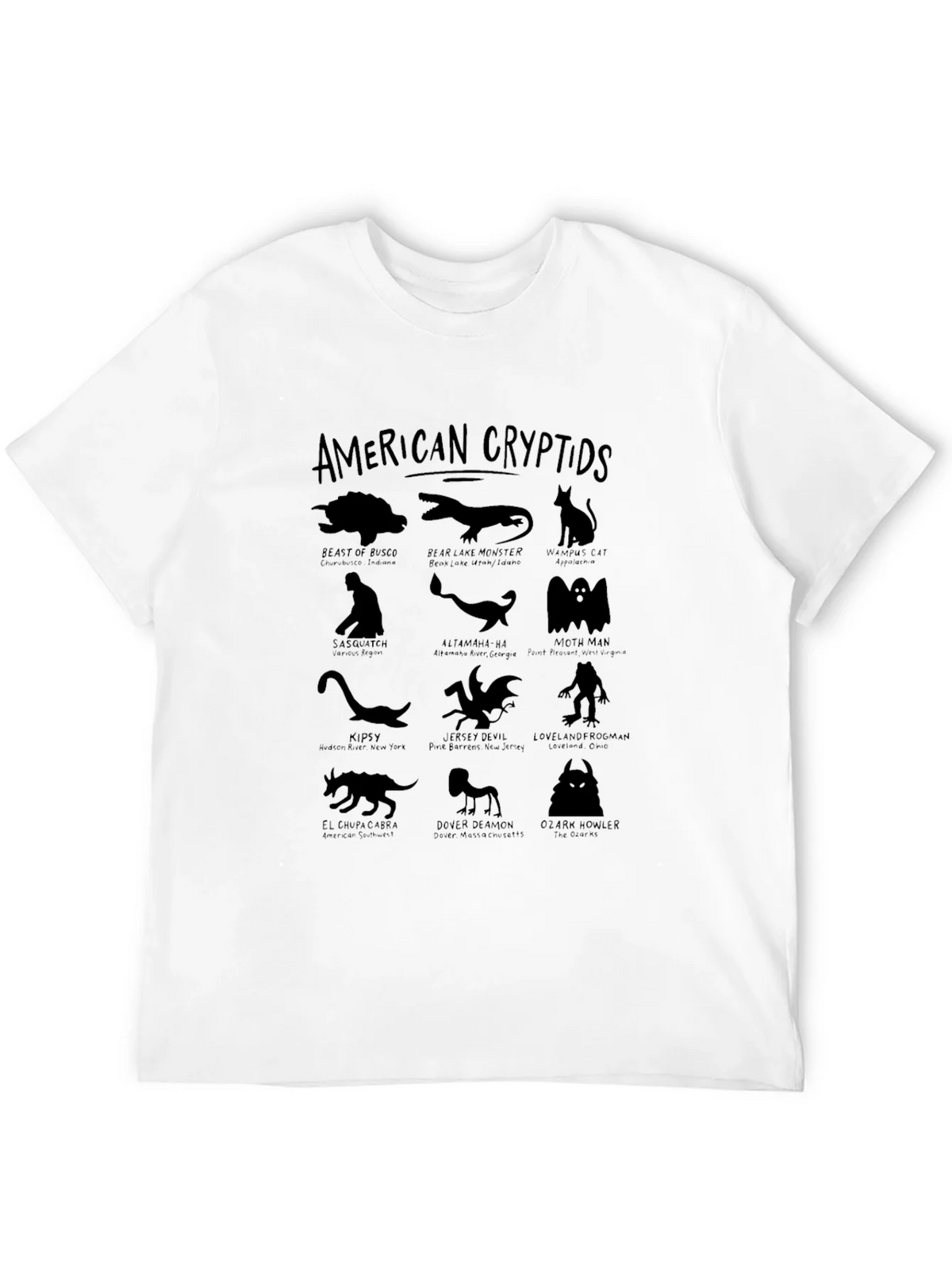 American Cryptids Graphic T-Shirt product image 4