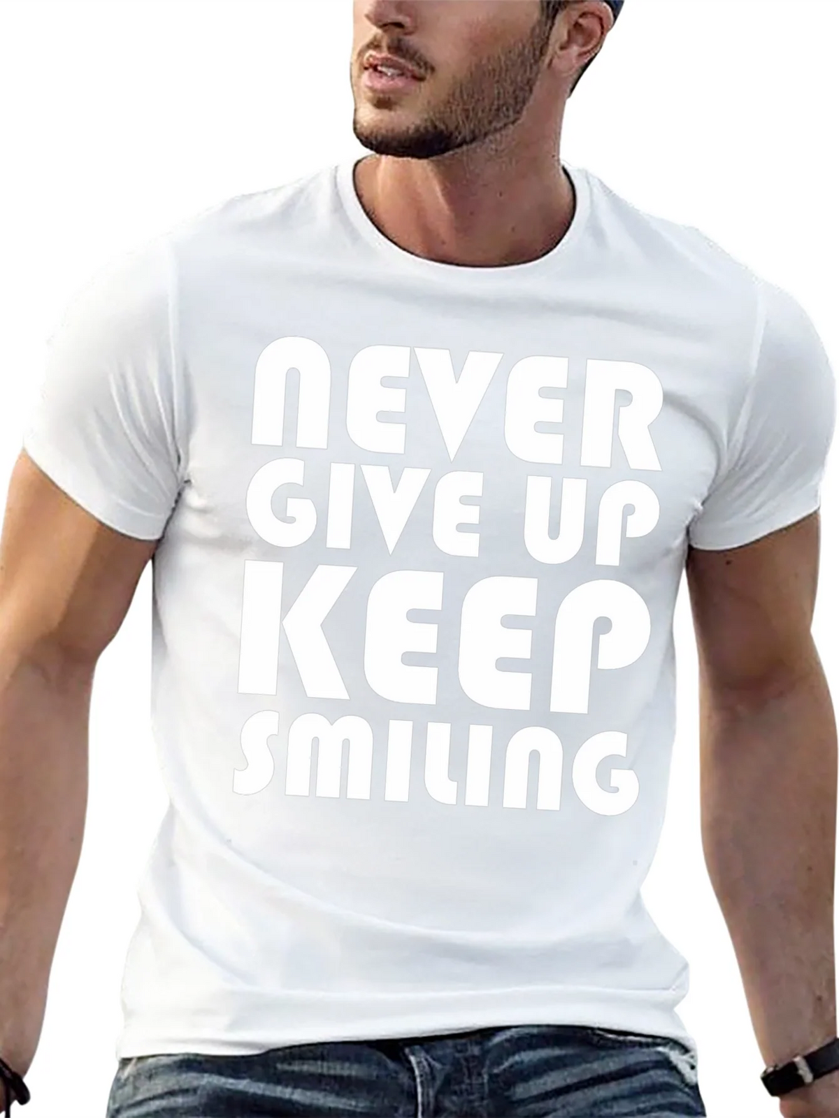 Never Give Up T-Shirt - Motivational Graphic Tee product image 12