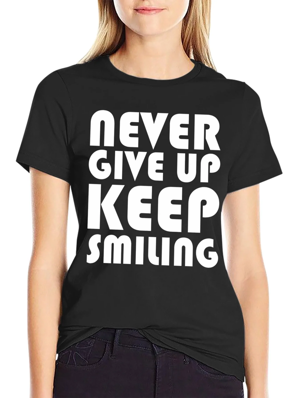 Never Give Up T-Shirt - Motivational Graphic Tee product image 2