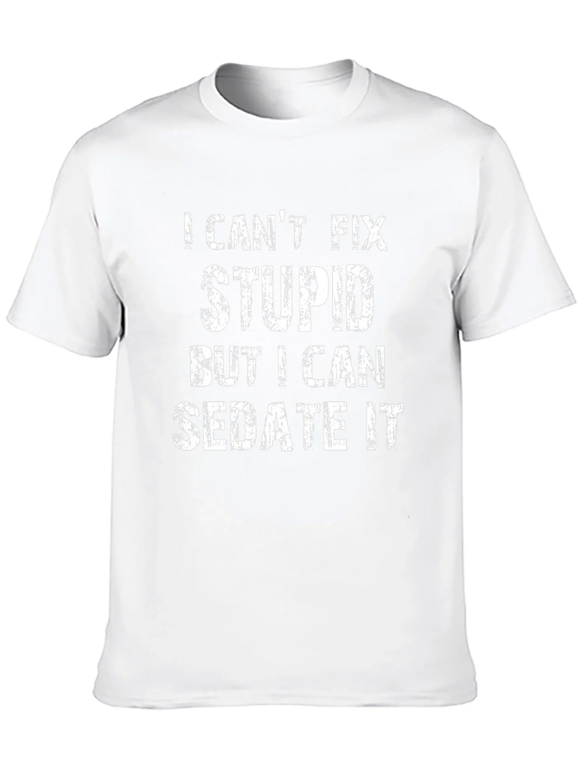 I Cant Fix Stupid Sedate It Black Graphic T-Shirt product image 9
