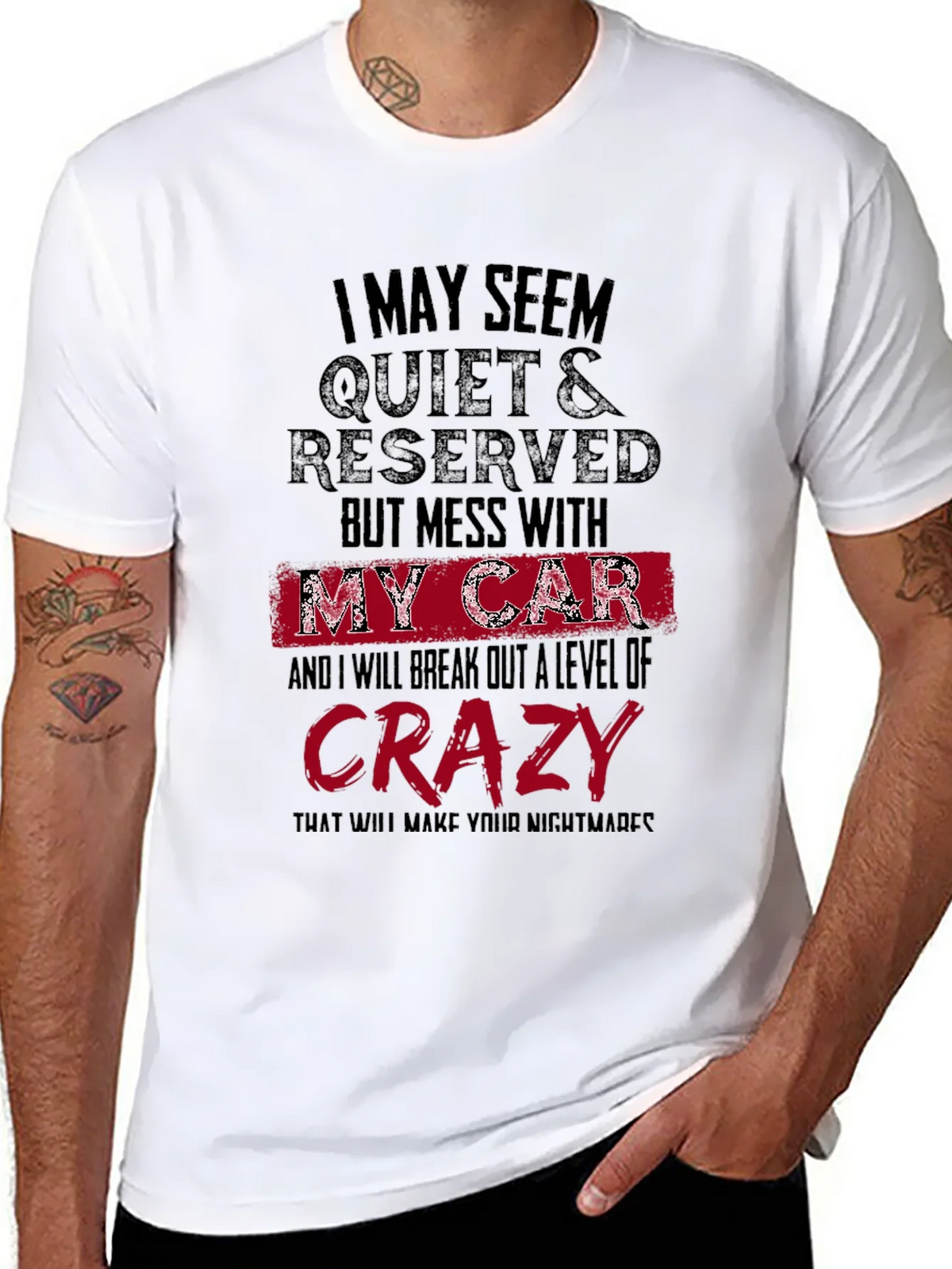 Quiet & Reserved Car Lovers T-Shirt product image 7