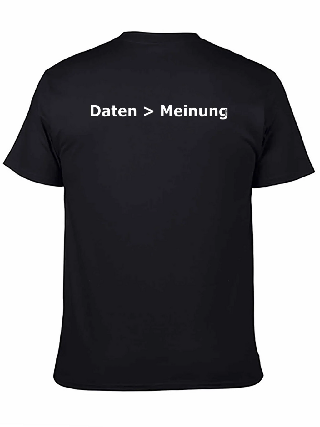 Daten > Meinung Black T-Shirt - Data Over Opinion Tee product image 4