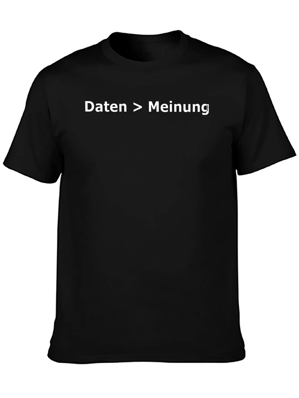 Daten > Meinung Black T-Shirt - Data Over Opinion Tee product image 3