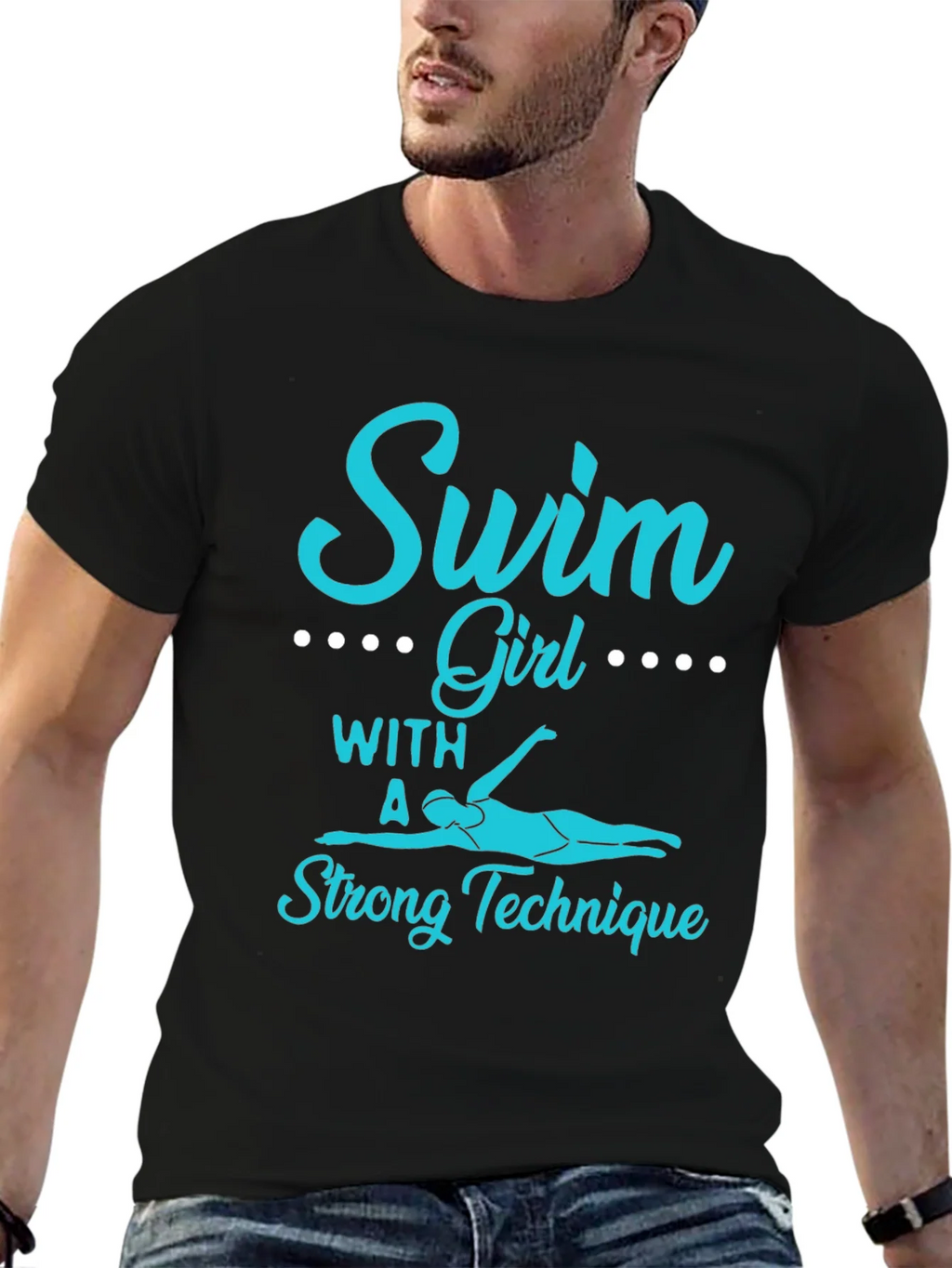 Swim Girl Strong Technique T-Shirt product image 5