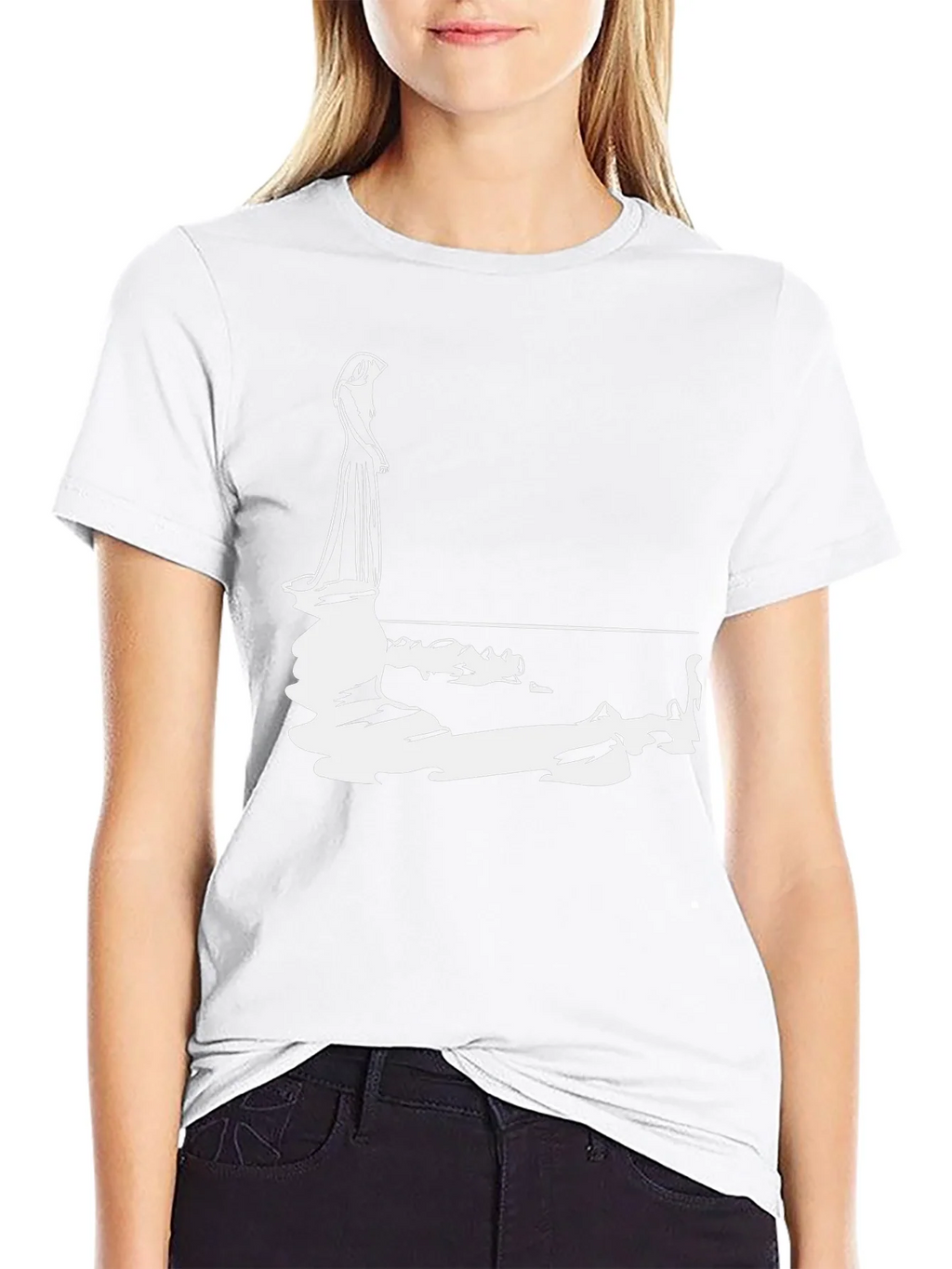 Woman Reflection Graphic Tee - Black product image 8