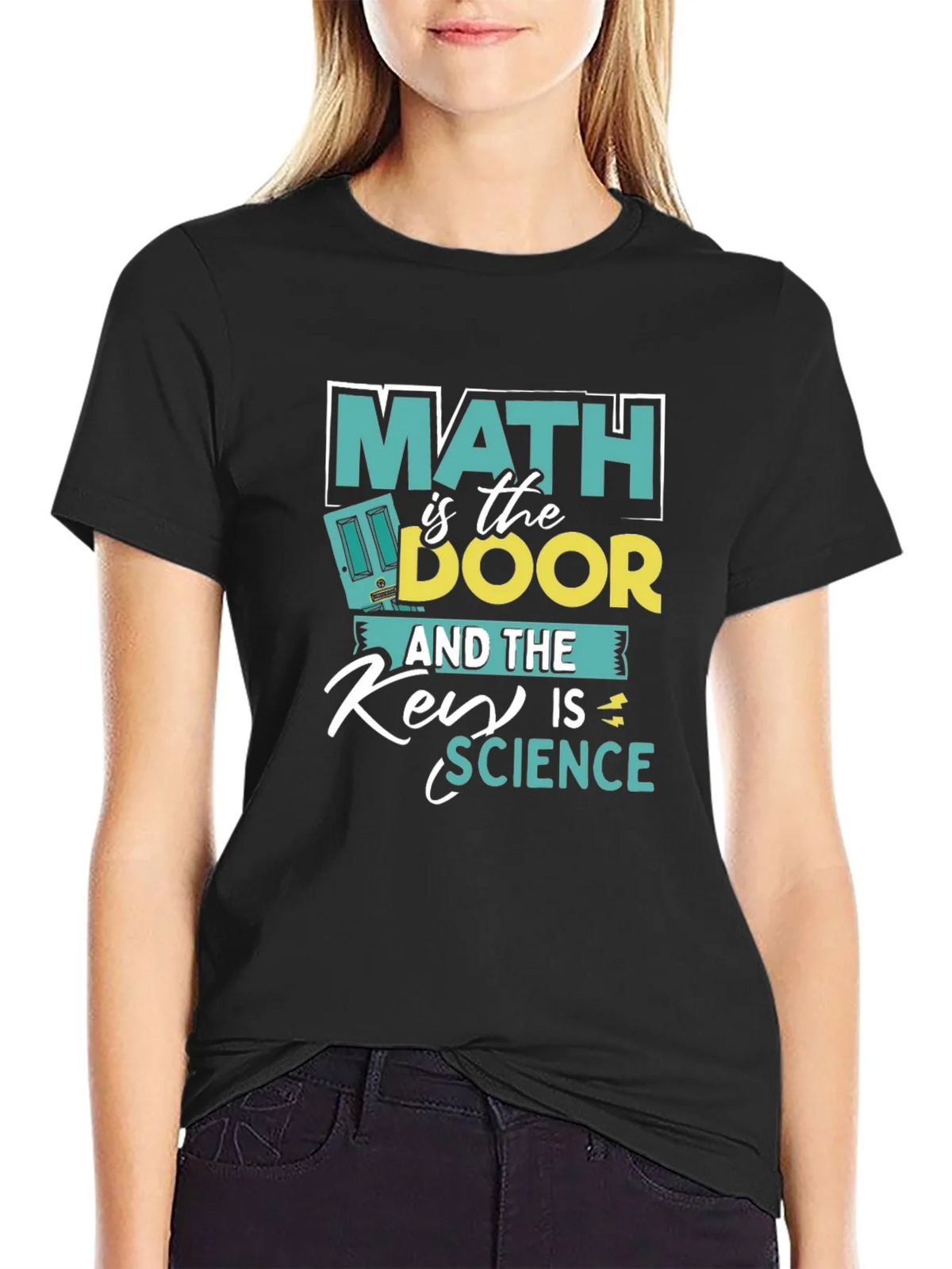 Math is the Door Science is Key T-Shirt product image 1