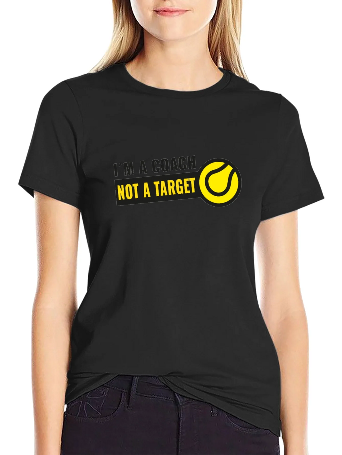 Tennis Coach T-Shirt - Im a Not a Target product image 2