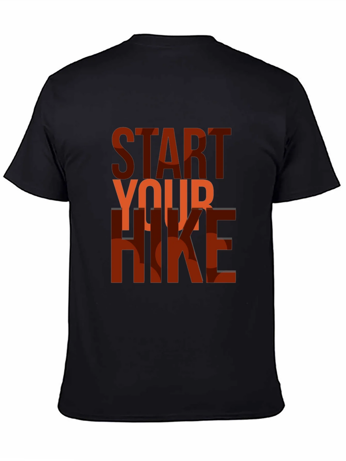 Start Your Hike Graphic Tee - Black Casual T-Shirt product image 4