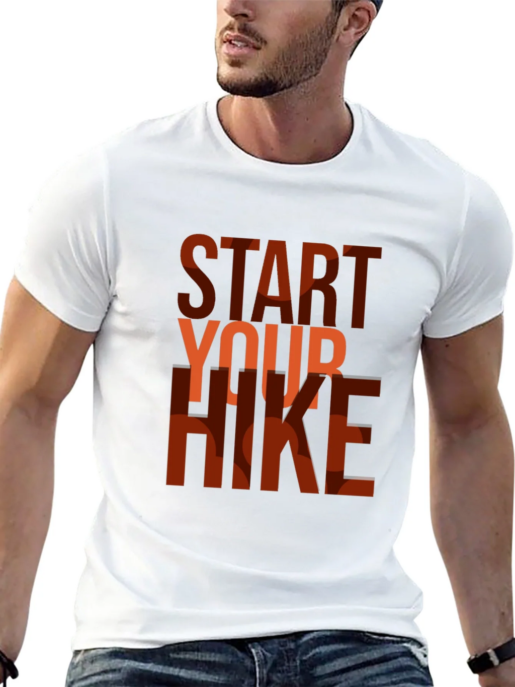 Start Your Hike Graphic Tee - Black Casual T-Shirt product image 12