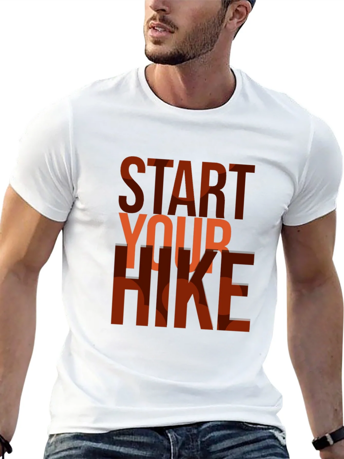 Start Your Hike Graphic Tee - Black Casual T-Shirt product image 12