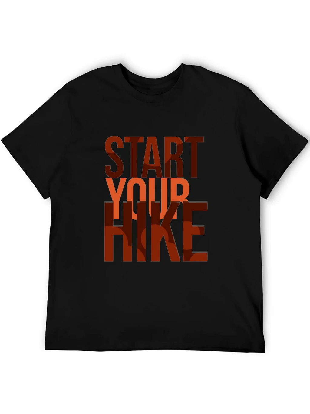 Start Your Hike Graphic Tee - Black Casual T-Shirt product image 5