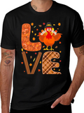 Thanksgiving Turkey LOVE Graphic T-Shirt product image 1