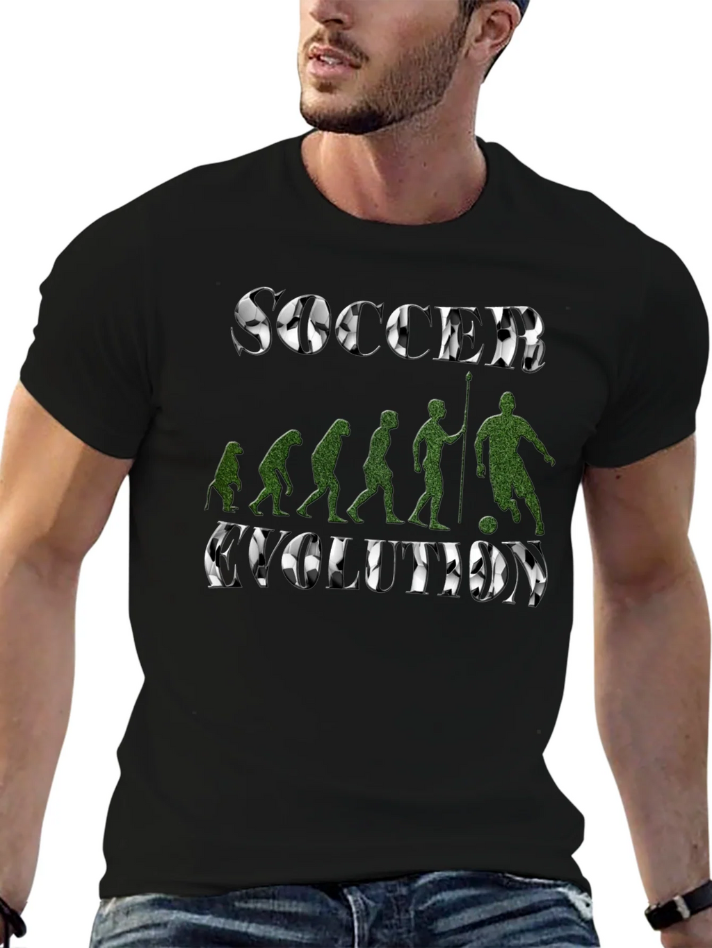 Soccer Evolution T-Shirt - Black product image 6