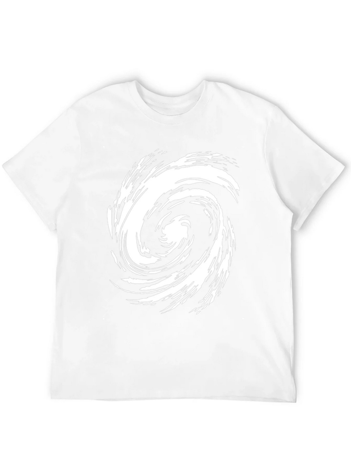 Abstract Swirl Graphic Tee - Casual Black T-Shirt product image 11