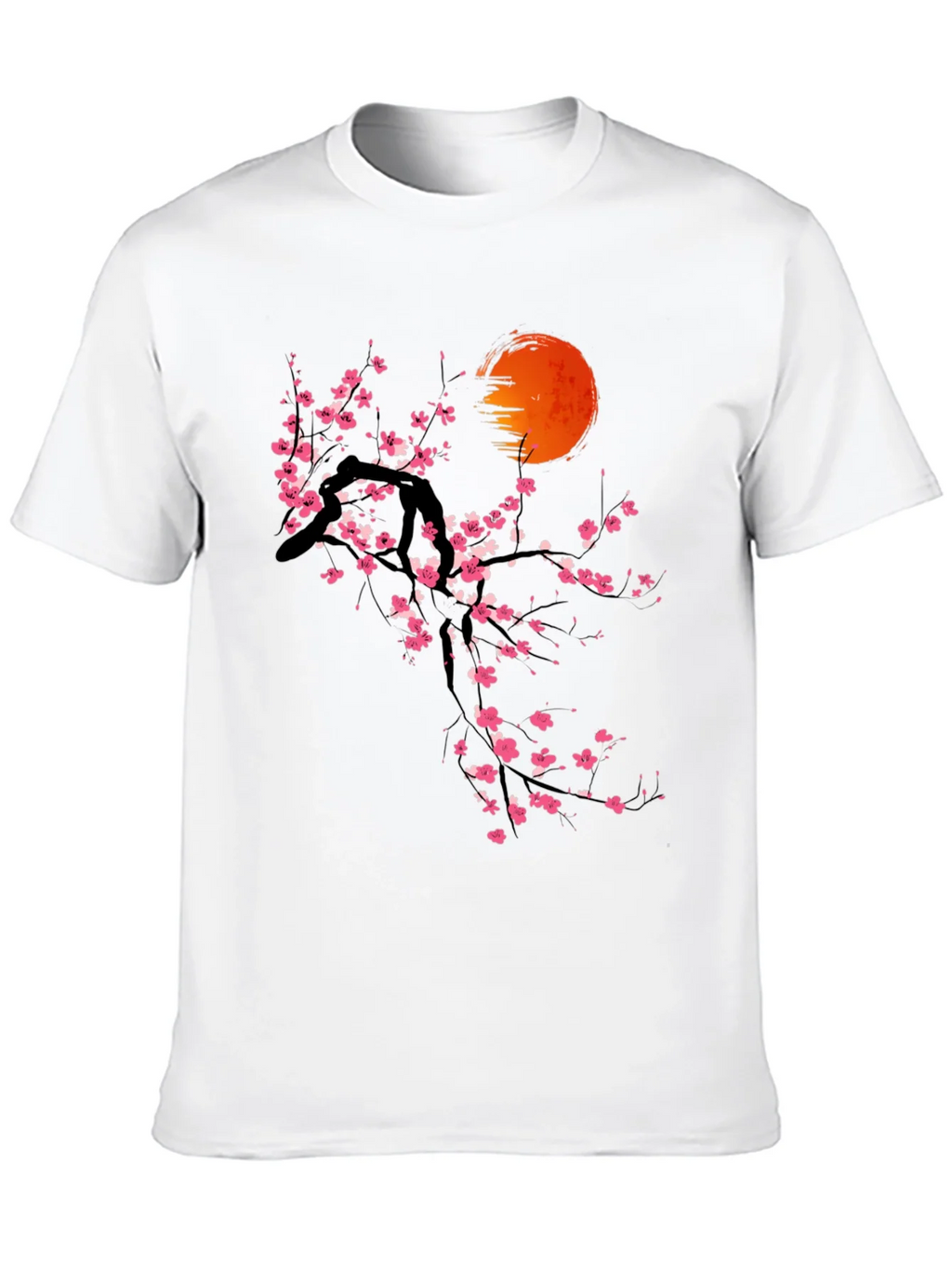 Cherry Blossom Sunset T-Shirt - Artistic Graphic Tee product image 9