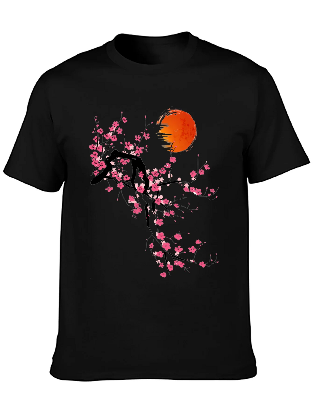 Cherry Blossom Sunset T-Shirt - Artistic Graphic Tee product image 3