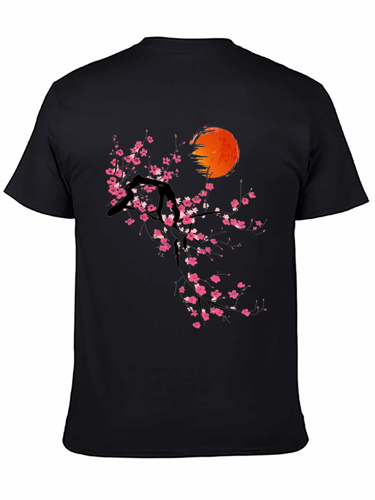 Cherry Blossom Sunset T-Shirt - Artistic Graphic Tee product image 4