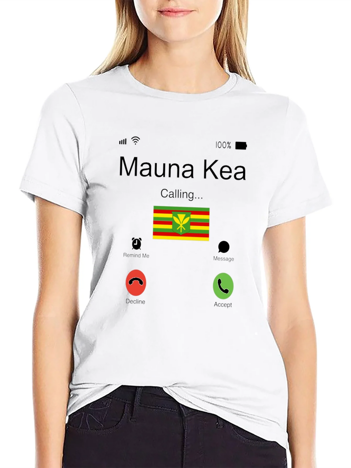 Mauna Kea Calling T-Shirt - Hawaiian Flag Design product image 8