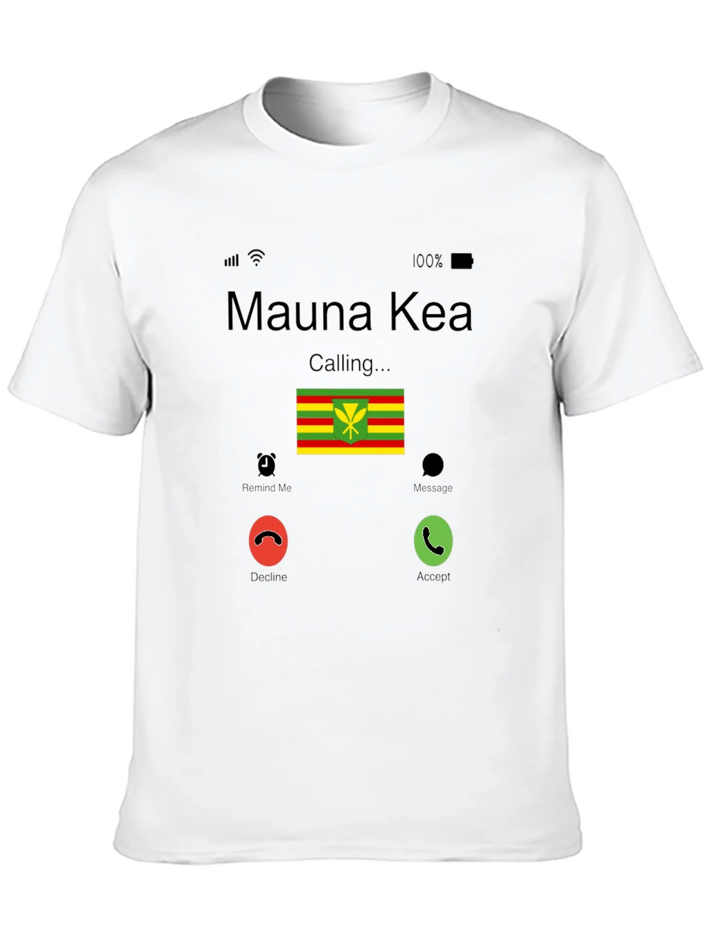Mauna Kea Calling T-Shirt - Hawaiian Flag Design product image 9