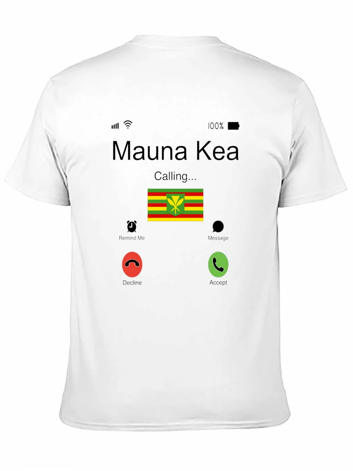 Mauna Kea Calling T-Shirt - Hawaiian Flag Design product image 10