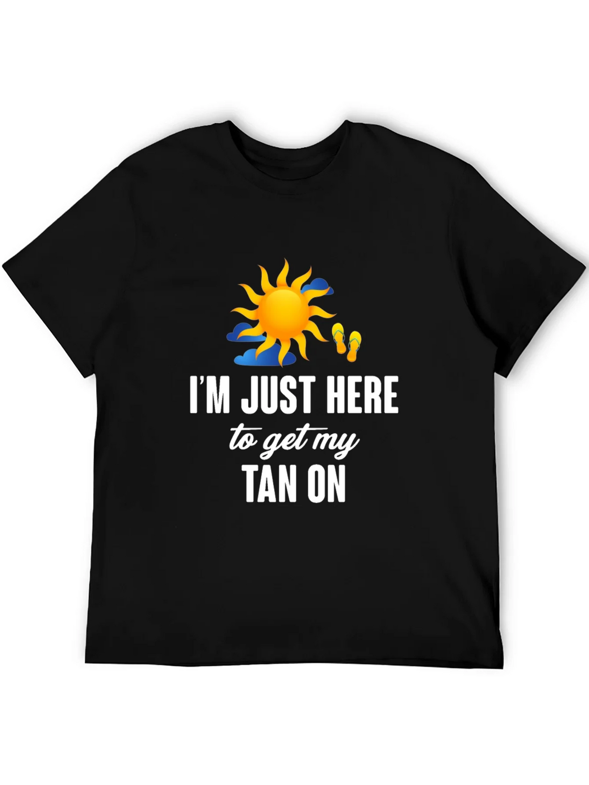 Im Just Here to Get My Tan On Graphic T-Shirt product image 5