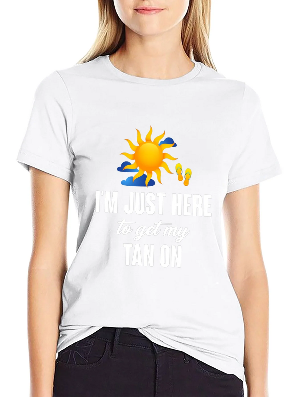 Im Just Here to Get My Tan On Graphic T-Shirt product image 8