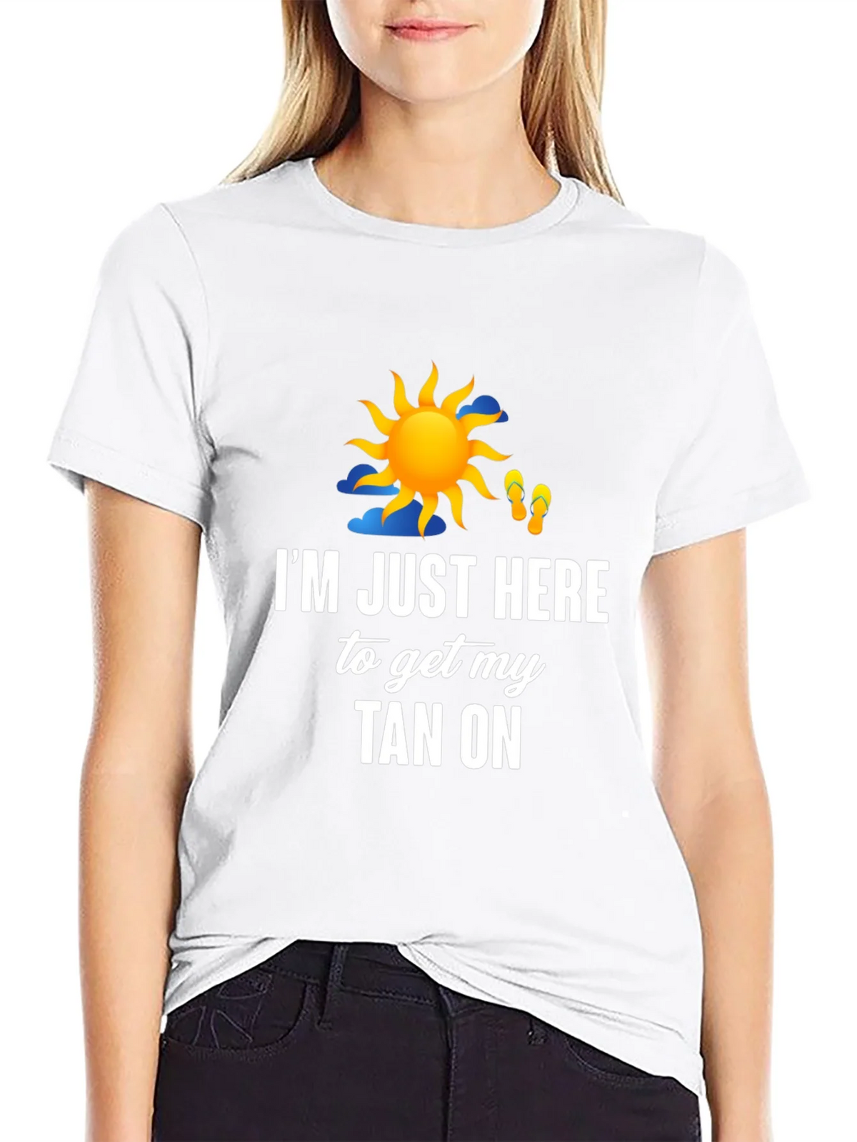 Im Just Here to Get My Tan On Graphic T-Shirt product image 8