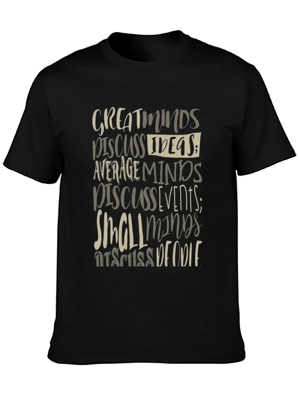 Great Minds Discuss Ideas Graphic Tee product image 3