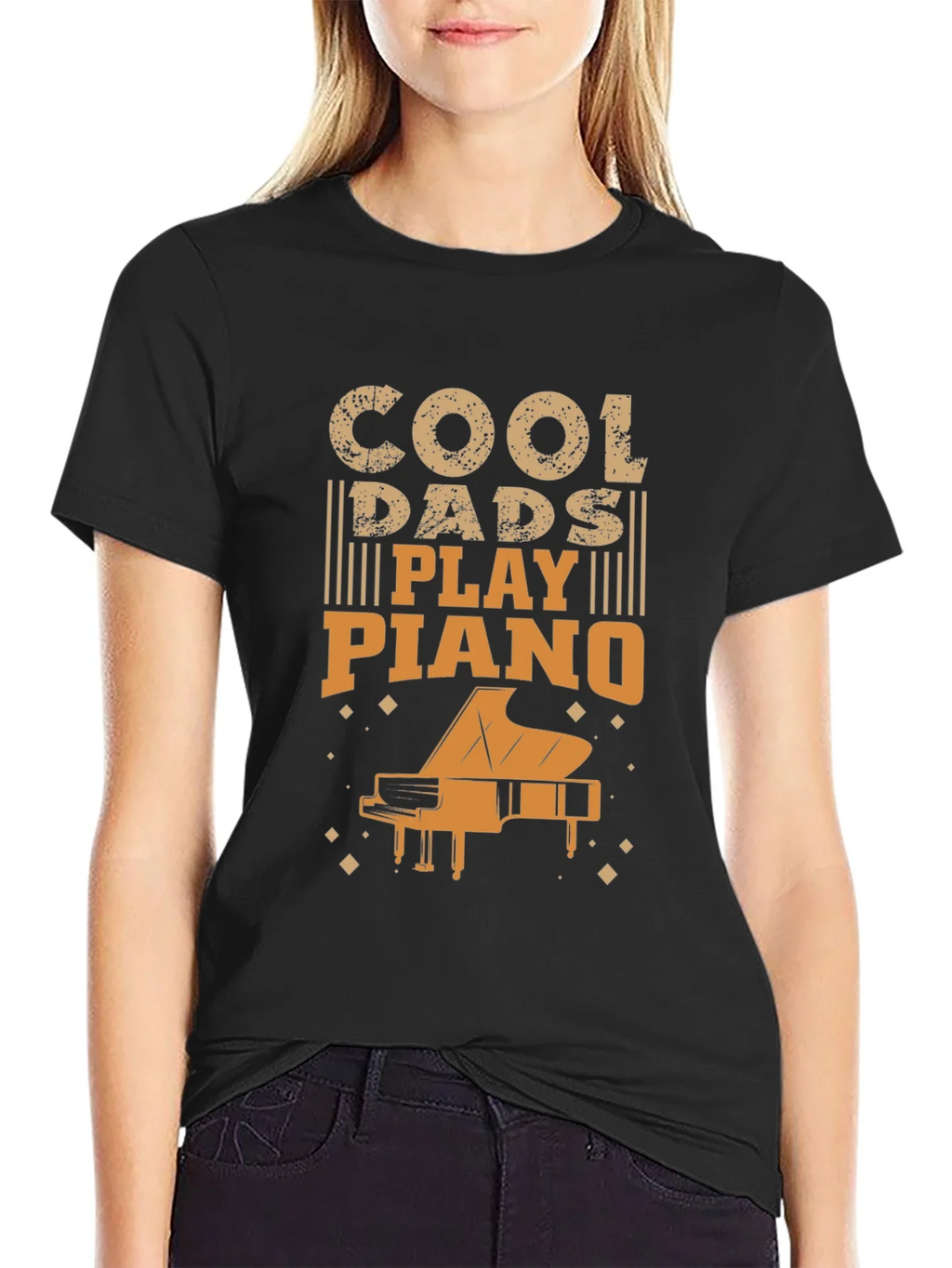 Cool Dads Play Piano Graphic Tee product image 2