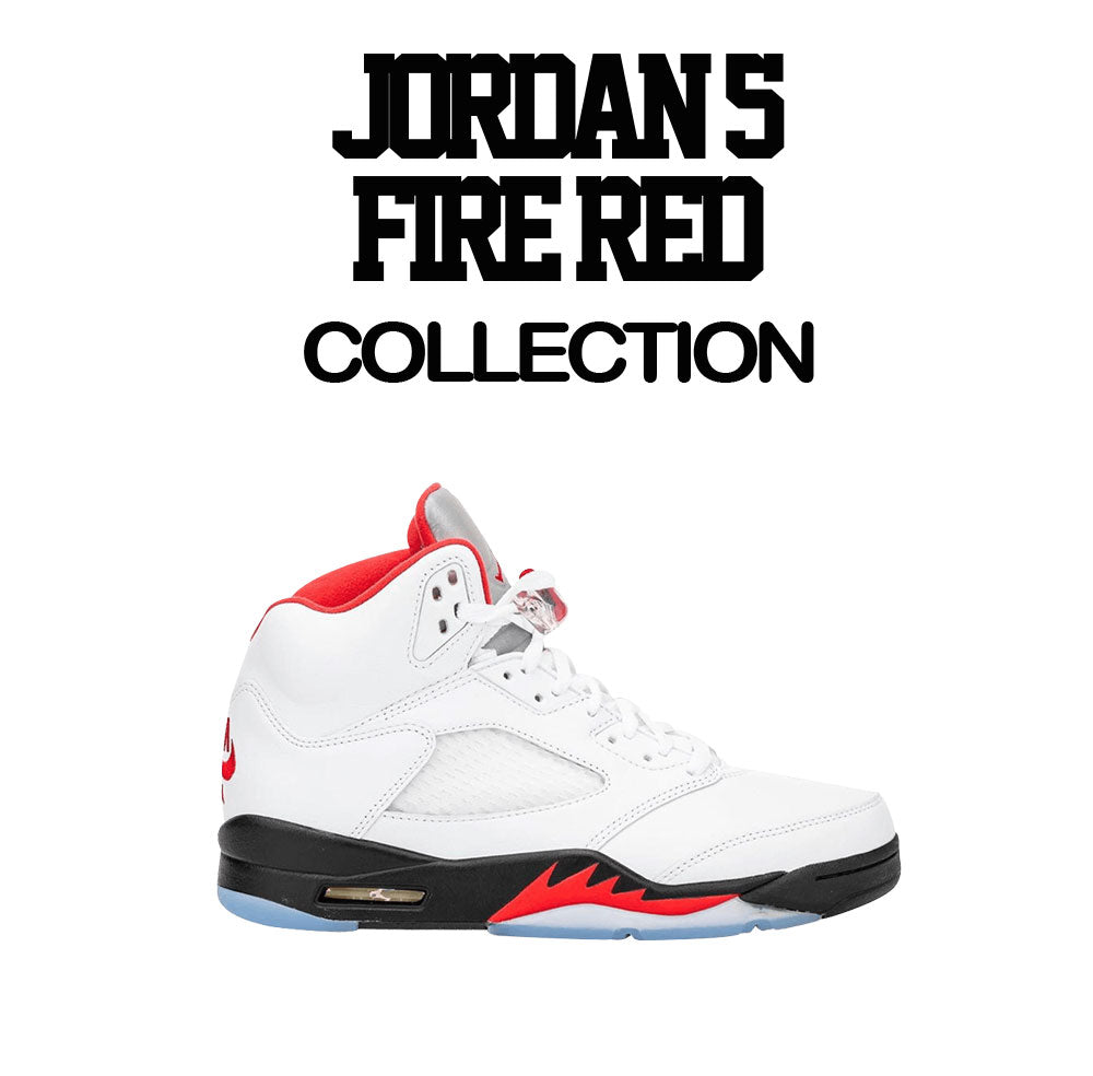 Retro 5 Fire Red Too Close Shirt