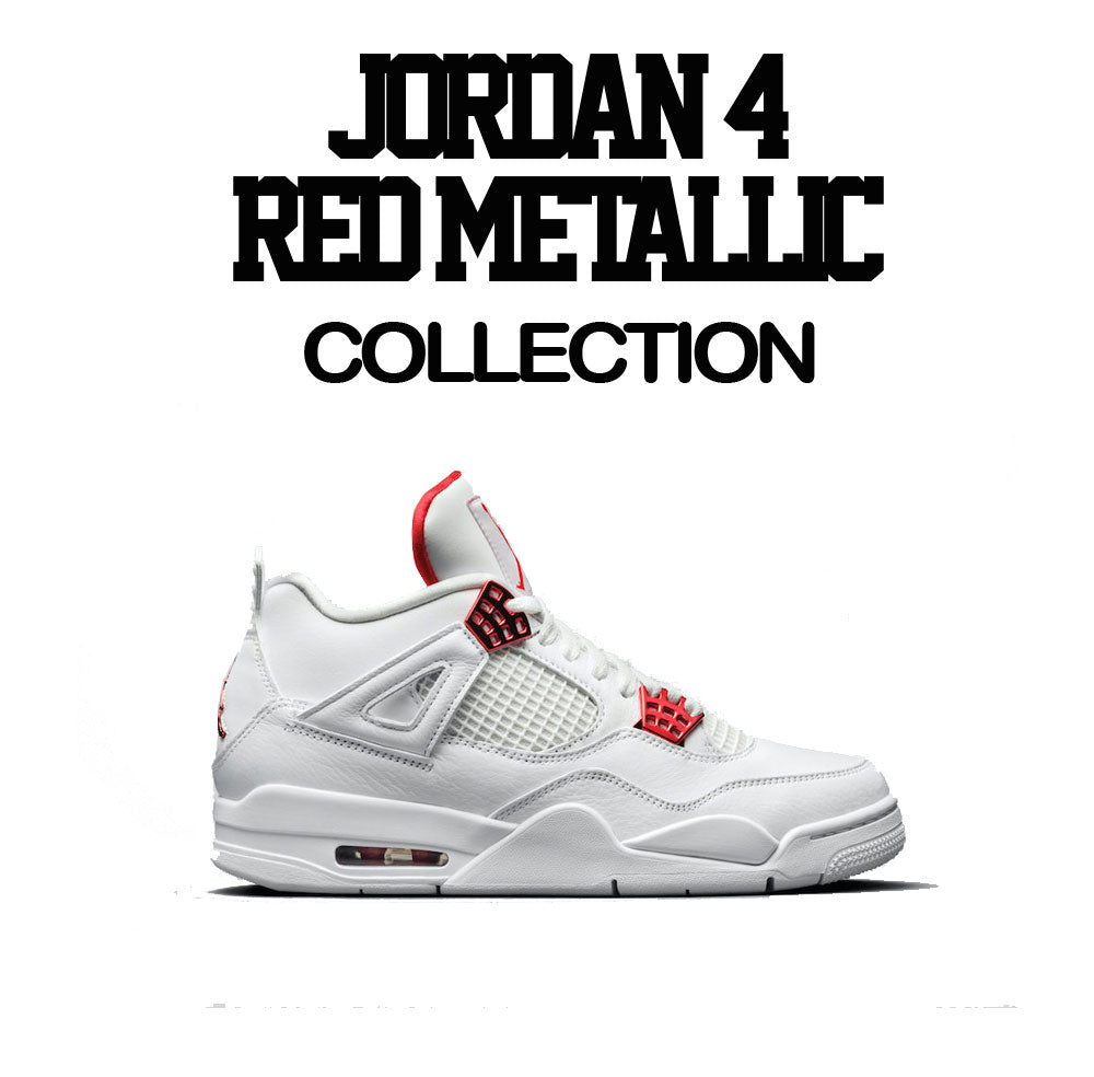 Retro 4 Red Metallic Too Close Shirt